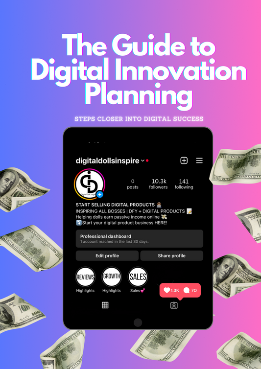 “The guide to digital innovation” planner w/ resell rights